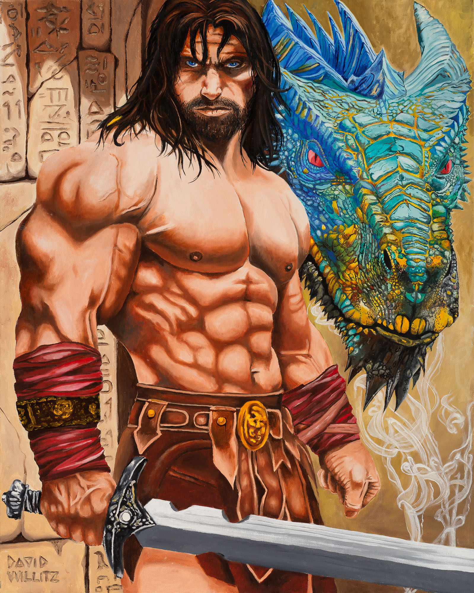 Conan-inspired painting